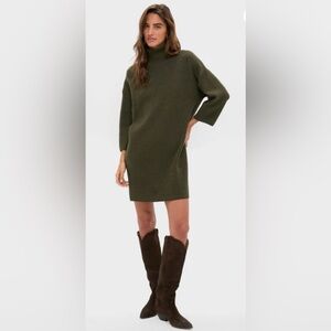 Tuckernuck Pomander Place Vivianne Dress.  Color: Moss Green.  Size Small.